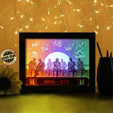 Idol - BTS - Paper Cutting Light Box - LightBoxGoodman - LightboxGoodman