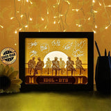 Idol - BTS - Paper Cutting Light Box - LightBoxGoodman - LightboxGoodman