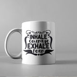 Inhale Courage Exhale Fear - Cricut File - Svg, Png, Dxf, Eps - LightBoxGoodMan - LightboxGoodman