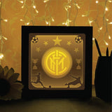 Inter Milan – Paper Cut Light Box File - Cricut File - 20x20cm - LightBoxGoodMan - LightboxGoodman