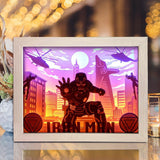 Iron Man – Paper Cut Light Box File - Cricut File - 20x26cm - LightBoxGoodMan - LightboxGoodman