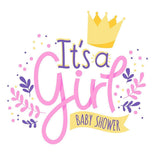 It's A Baby Girl - Cricut File - Svg, Png, Dxf, Eps - LightBoxGoodMan