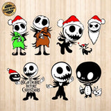 Jack Skellington - Cricut File - Svg, Png, Dxf, Eps - LightBoxGoodMan - LightboxGoodman