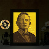 James Bond - Paper Cut Light Box File - Cricut File - 20x26cm - LightBoxGoodMan - LightboxGoodman