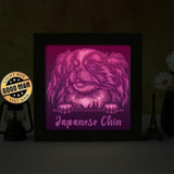 Japanese Chin – Paper Cut Light Box File - Cricut File - 8x8 inches - LightBoxGoodMan - LightboxGoodman