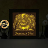 Japanese Chin – Paper Cut Light Box File - Cricut File - 8x8 inches - LightBoxGoodMan - LightboxGoodman