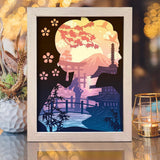 Japanese Landscape - Paper Cut Light Box File - Cricut File - 8x10 Inches - LightBoxGoodMan - LightboxGoodman