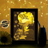 Japanese Landscape - Paper Cutting Light Box - LightBoxGoodman - LightboxGoodman