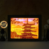 Japanese Pagoda - Paper Cut Light Box File - Cricut File - 8x10 Inches - LightBoxGoodMan - LightboxGoodman