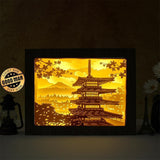 Japanese Pagoda - Paper Cut Light Box File - Cricut File - 8x10 Inches - LightBoxGoodMan - LightboxGoodman