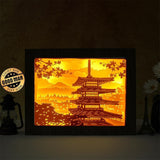 Japanese Pagoda - Paper Cut Light Box File - Cricut File - 8x10 Inches - LightBoxGoodMan - LightboxGoodman