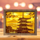 Japanese Pagoda - Paper Cutting Light Box - LightBoxGoodman