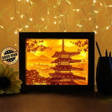 Japanese Pagoda - Paper Cutting Light Box - LightBoxGoodman - LightboxGoodman