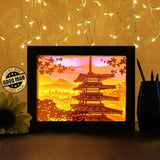 Japanese Pagoda - Paper Cutting Light Box - LightBoxGoodman - LightboxGoodman