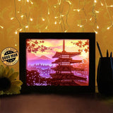 Japanese Pagoda - Paper Cutting Light Box - LightBoxGoodman - LightboxGoodman