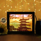 Japanese Pagoda - Paper Cutting Light Box - LightBoxGoodman - LightboxGoodman