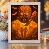 Jason Voorhees Vertical - Paper Cut Light Box File - Cricut File - 20x26cm - LightBoxGoodMan - LightboxGoodman