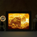 Jeep 1 - Paper Cut Light Box File - Cricut File - 8x10 Inches - LightBoxGoodMan - LightboxGoodman