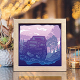 Jeep Square - Paper Cut Light Box File - Cricut File - 8x8 inches - LightBoxGoodMan - LightboxGoodman