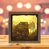 Jeep Square - Paper Cutting Light Box - LightBoxGoodman