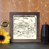 Jeep Square - Paper Cutting Light Box - LightBoxGoodman - LightboxGoodman