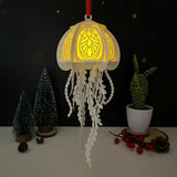 Jellyfish - 3D Jellyfish Lantern File - 10.6x5" - Cricut File - LightBoxGoodMan - LightboxGoodman