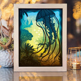 Jellyfish – Paper Cut Light Box File - Cricut File - 8x10 inches - LightBoxGoodMan - LightboxGoodman