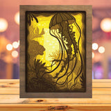 Jellyfish - Paper Cutting Light Box - LightBoxGoodman - LightboxGoodman