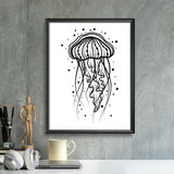 Jellyfish – Paper Cutting SVG Template files, 15x25 cm