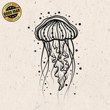 Jellyfish – Paper Cutting SVG Template files, 15x25 cm - LightboxGoodman