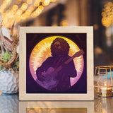 Jerry Garcia – Paper Cut Light Box File - Cricut File - 8x8 Inches - LightBoxGoodMan - LightboxGoodman