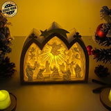 Jesus 1 - Paper Cut Nativity House Light Box File - Cricut File - 7x8 Inches - LightBoxGoodMan - LightboxGoodman