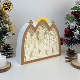 Jesus 1 - Paper Cut Nativity House Light Box File - Cricut File - 7x8 Inches - LightBoxGoodMan - LightboxGoodman