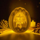 Jesus 2 - Easter Egg 3D Pop-up File - Cricut File - 5.8x4.8" - LightBoxGoodMan - LightboxGoodman