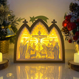 Jesus 2 - Paper Cut Nativity House Light Box File - Cricut File - 7x8 Inches - LightBoxGoodMan - LightboxGoodman