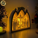 Jesus 2 - Paper Cut Nativity House Light Box File - Cricut File - 7x8 Inches - LightBoxGoodMan - LightboxGoodman