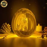 Jesus 3 - Easter Egg 3D Pop-up File - Cricut File - 5.8x4.8" - LightBoxGoodMan - LightboxGoodman