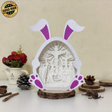 Jesus 3 - Paper Cut Bunny Light Box File - Cricut File - 9,7x7,5 Inches - LightBoxGoodMan - LightboxGoodman