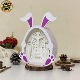 Jesus 3 - Paper Cut Bunny Light Box File - Cricut File - 9,7x7,5 Inches - LightBoxGoodMan - LightboxGoodman