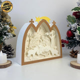 Jesus 3 - Paper Cut Nativity House Light Box File - Cricut File - 7x8 Inches - LightBoxGoodMan - LightboxGoodman