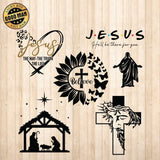 Jesus - Cricut File - Svg, Png, Dxf, Eps - LightBoxGoodMan - LightboxGoodman