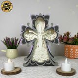 Jesus - Cross Papercut Lightbox File - Cricut File - 9.3x7" - LightBoxGoodMan - LightboxGoodman