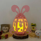 Jesus - Easter Bunny Egg 3D Lantern File - Cricut File 1 - LightBoxGoodMan