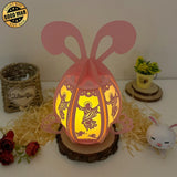 Jesus - Easter Bunny Egg 3D Lantern File - Cricut File - 7.4x9.5" - LightBoxGoodMan - LightboxGoodman