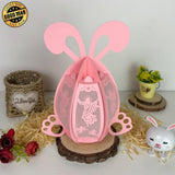 Jesus - Easter Bunny Egg 3D Lantern File - Cricut File - 7.4x9.5" - LightBoxGoodMan - LightboxGoodman