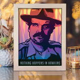 Jim Hopper - Paper Cut Light Box File - Cricut File - 20x26cm - LightBoxGoodMan - LightboxGoodman