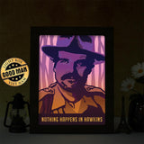 Jim Hopper - Paper Cut Light Box File - Cricut File - 20x26cm - LightBoxGoodMan - LightboxGoodman