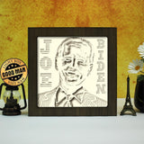 Joe Biden – Paper Cut Light Box File - Cricut File - 20x20cm - LightBoxGoodMan - LightboxGoodman