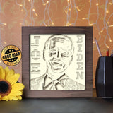 Joe Biden - Paper Cutting Light Box - LightBoxGoodman - LightboxGoodman