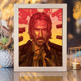 John Wick 2 – Paper Cut Light Box File - Cricut File - 20x26cm - LightBoxGoodMan